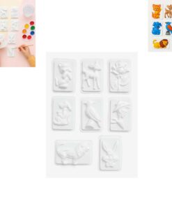 8 Farklı Model Küçük Boy Alçı Kalıbı (1 PAKETTE 8 ADET (FARKLI MODEL))