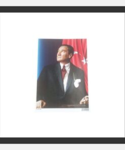 10 Adet Mustafa Kemal Atatürk Sticker A5 Küçük Etiket (EBAT: 20,6 cm x 14,5 cm)