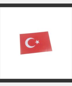 10 Adet Türk Bayrağı Sticker A5 Küçük Etiket (EBAT: 21 cm x 14,8 cm)